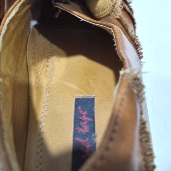 RED TAPE SADDLE TAN ROCHDALE LEATHER DRESS SHOE MEN SIZE 12 - Picture 7 of 8
